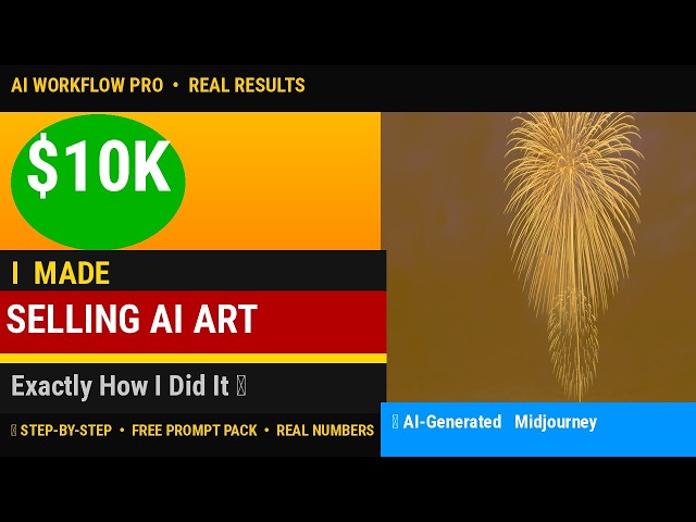 I Made 10K Selling AI Art Exactly How I Did It