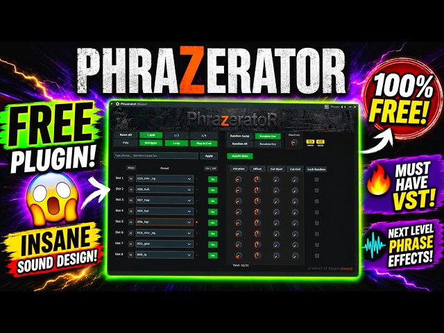 This FREE Plugin Does Something CRAZY! 🤯  PhrazeratoR by SlapASound