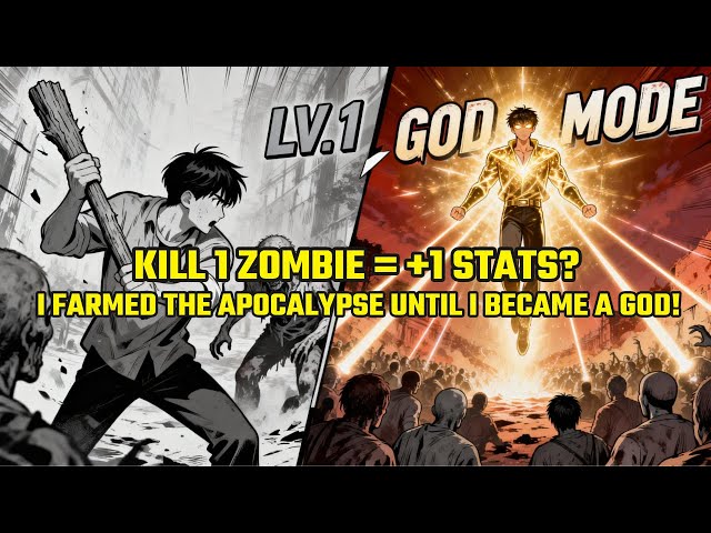 Kill 1 Zombie = +1 Stats? I Farmed the Apocalypse Until I Became a GOD!