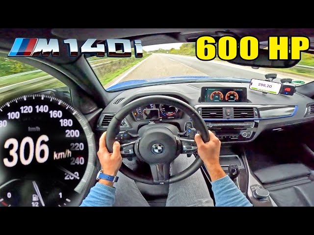 600HP BMW M140i is FAST as HELL on the UNLIMITED AUTOBAHN!