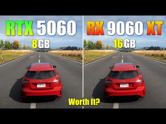 RTX 5060 vs RX 9060 XT 16GB – Can 8GB Keep Up? (15 Games Tested)