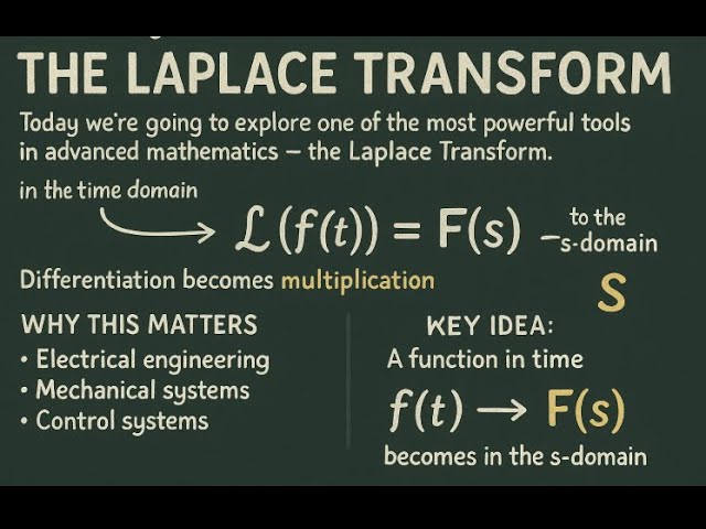 Laplace Transforms: The Power Behind Engineering and Control Systems