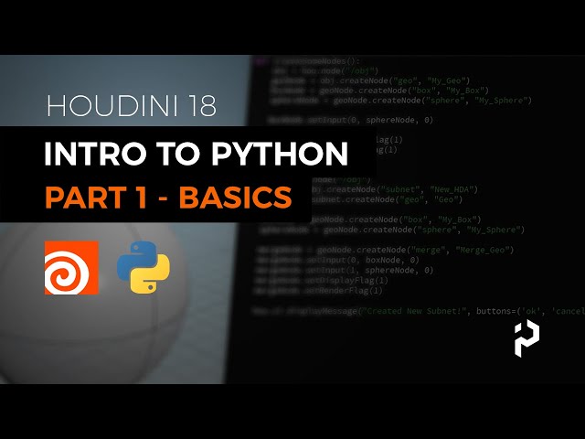 Houdini 18 - Intro to Python - Part 1