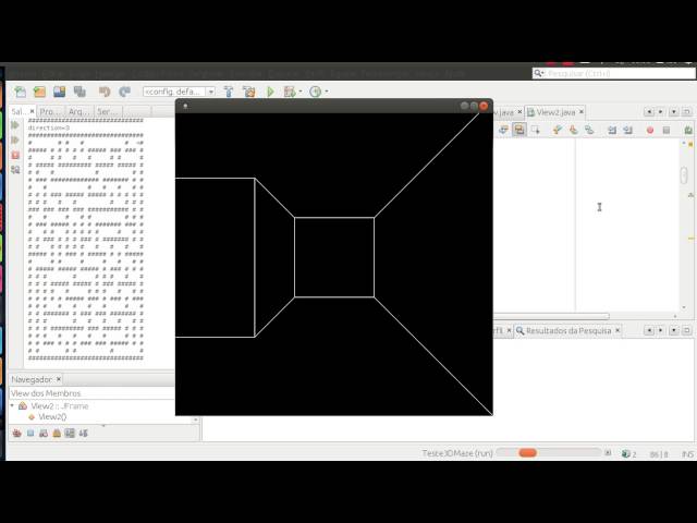 Java 2.5D from scratch - 1974 Maze War like game test