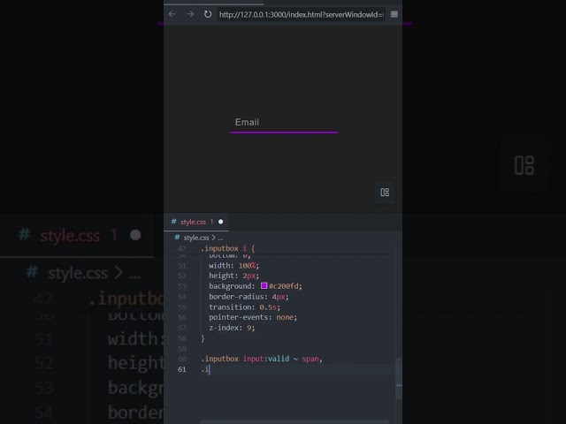 Input Field Animation Using css html #webdevelopment #coding #htmlcss