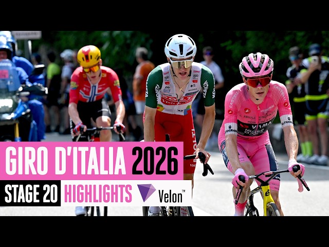 The final mountain challenge 💪 Giro d'Italia 2026 Stage 20 highlights