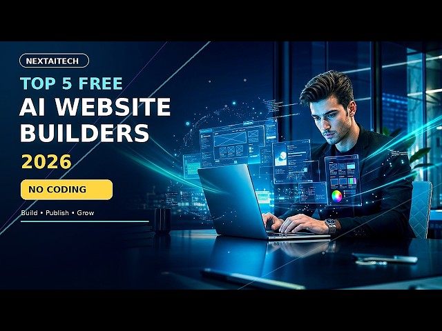 Top 5 FREE AI Website Builders in 2026 (No Coding Required!) 🚀