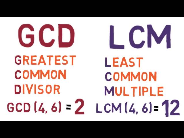 Lesson 04 Comparing the GCD and the LCM - SimpleStep Learning
