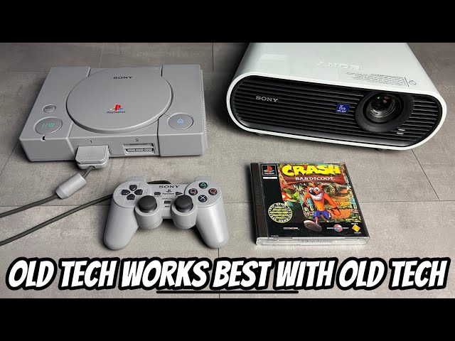 Sony PlayStation with an old-school Sony Projector | ASMR