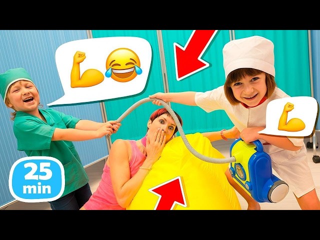 Doctors Bianca and Karl take such good care of Mom!