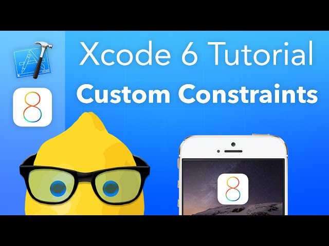 XCode 6 Tutorial Universal Constraints - IOS 8 Geeky Lemon Development