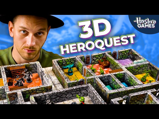 We made an Immersive HeroQuest 3D Game Board!