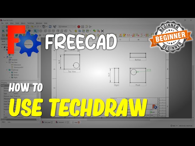 FreeCAD How To Use Techdraw