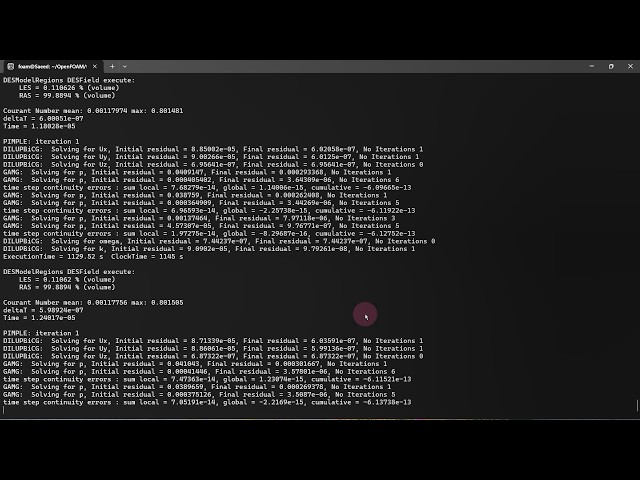 Turbulent Flow Around a Cone | Part 5: Solver Setup and running