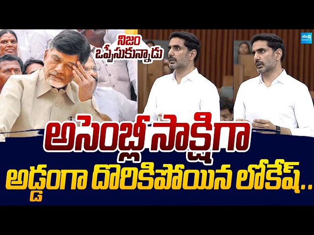 అడ్డంగా దొరికిపోయిన లోకేష్..! | Nara Lokesh DSC Irregularities In Assembly |@SakshiTVLIVE