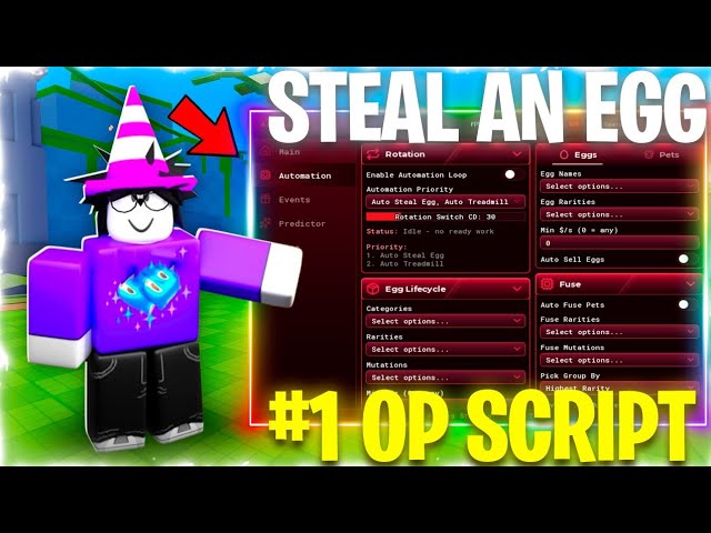 Steal An Egg Script — AUTO FARM, INSTANT STEAL, GODMODE, AUTO DRONE, TP STEAL & MORE! *NO KEY*