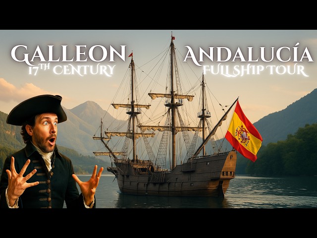 Dentro de un Galeón Español del Siglo XVII – ¡Recorrido Completo por El Galeón Andalucía!