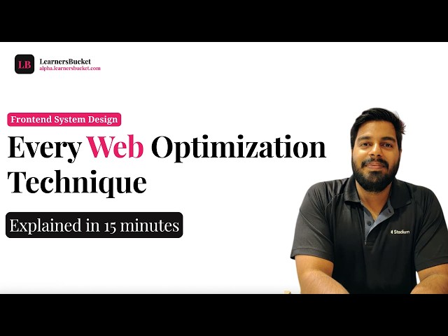 Every web optimization technique you need to know #reactjs #webdevelopment #frontenddevelopment