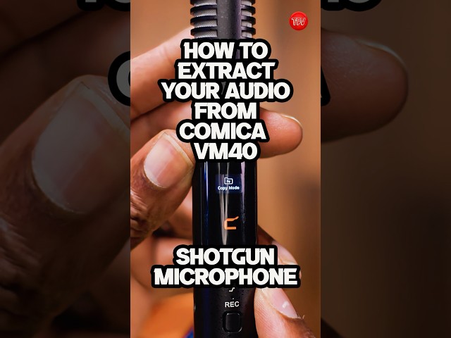 I Successfully EXTRACTED Audio from Comica VM40 Using This Simple Method!