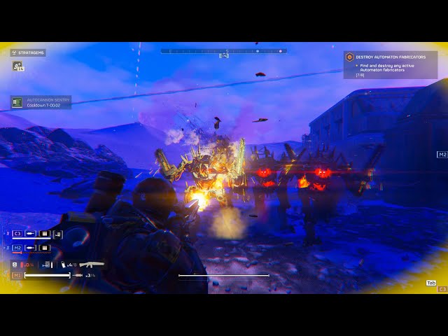 Battle with Automatons - Super Helldive Difficulty - 4K Quality - Helldivers 2