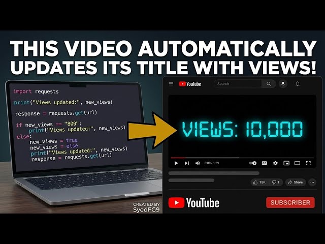This Video Automatically Changes Its Title With Views! (Python YouTube API)