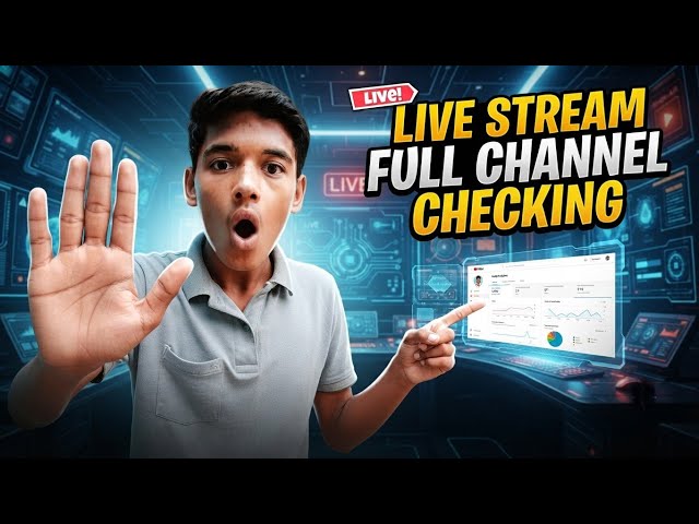 🔴 LIVE: FREE YouTube Channel Checking | Comment Your Channel Link + Growth Tips