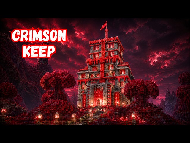 How to Build the CRIMSON KEEP in Minecraft