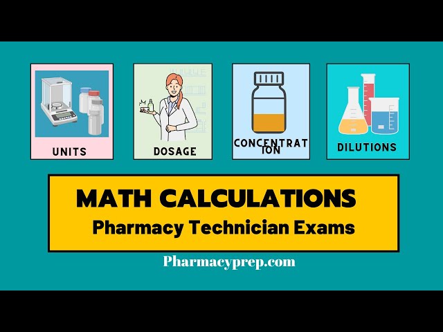 Pharmacy Calculations for Pharmacy Technician Exams Made Easy
