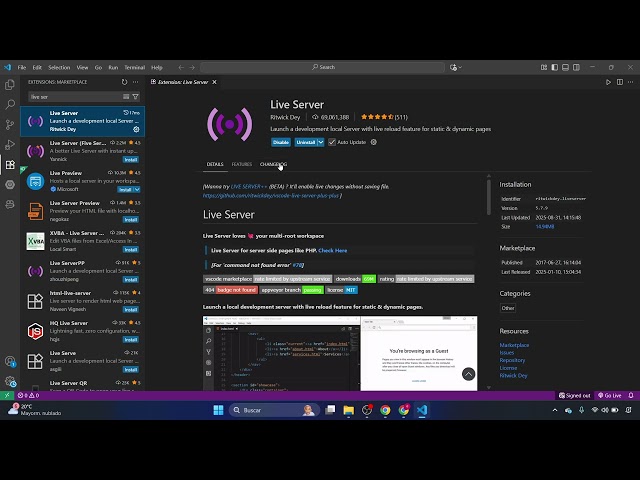 como INSTALAR la EXTENSION LIVE SERVER en VISUAL STUDIO CODE 🚀