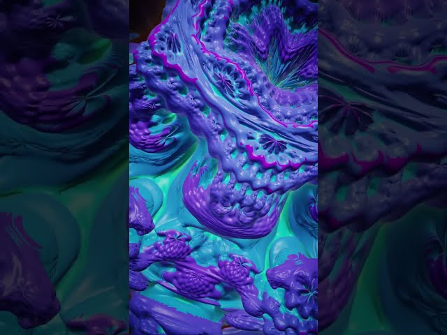 Mandelbulb Set (Raymarching the Mandelbrot Set) #shorts