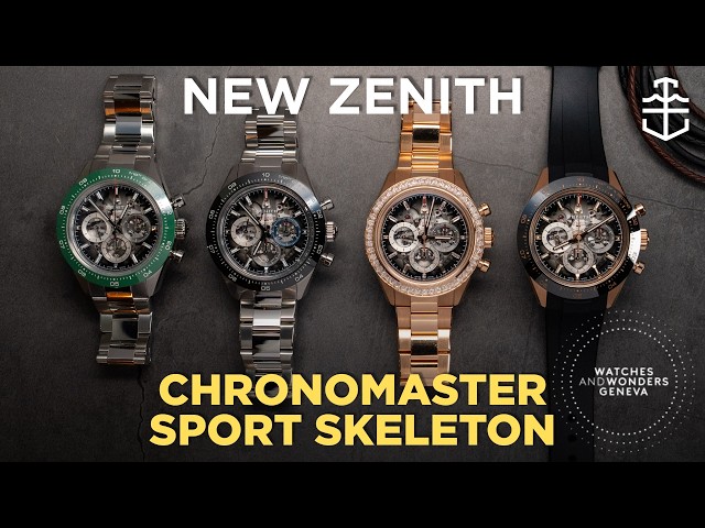 New Zenith Chronomaster Sport Skeleton Collection debuts ZENCLASP micro-adjustment