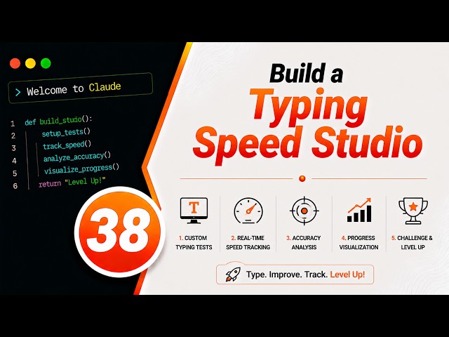 Day38/60: Build a Typing Speed Studio | Claude AI Coding Challenge