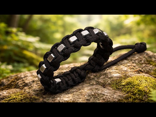 How to make Mad Max paracord with hex nuts ,Survival bracelet,Adjustable Paracord DIY