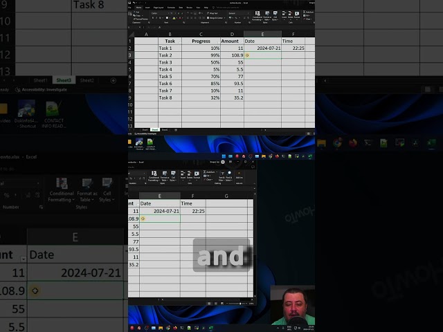Excel How To Insert Current Date and Time 2