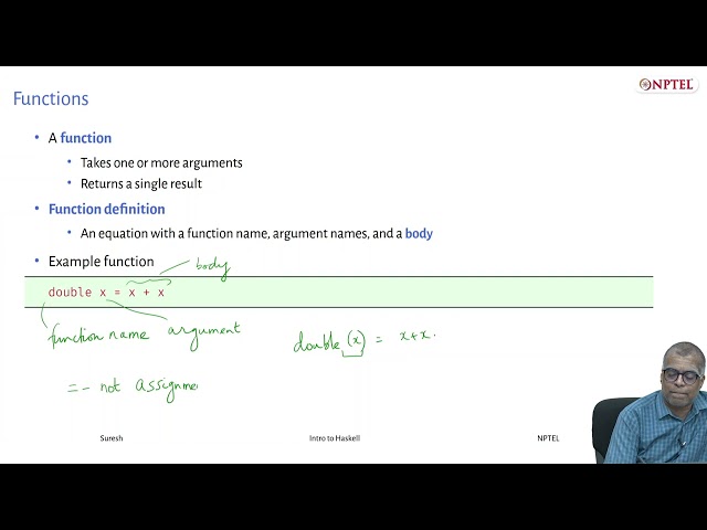 Functions and types: 1