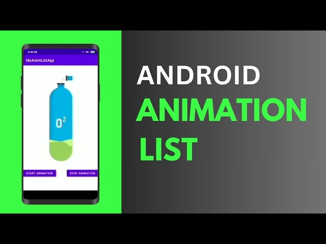 Android animation list | Android animation list using xml | Android animation Tutorial