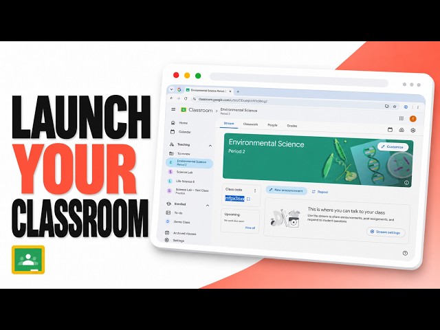 How to Create a Class in Google Classroom as a Teacher (Teacher Launch Blueprint)