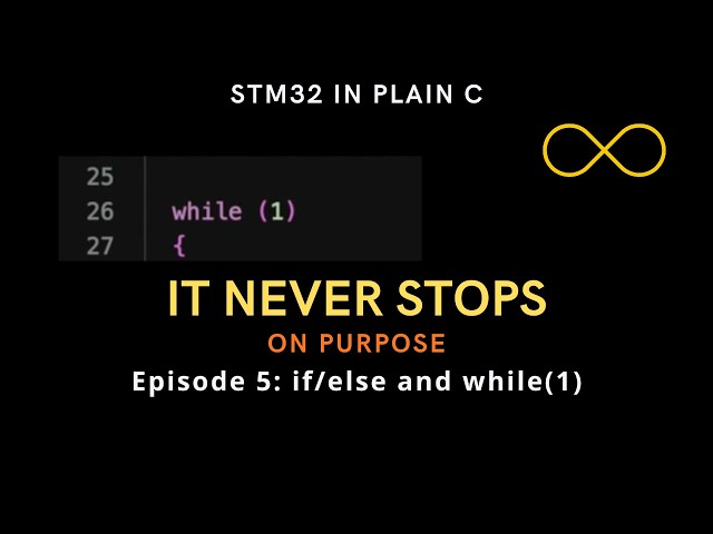 Why This Loop Never Ends (On Purpose) | STM32 in Plain C