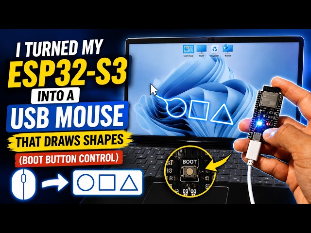 ESP32-S3 as a USB Mouse — Control It with the BOOT Button | MUFA TECH SOLUTIONS