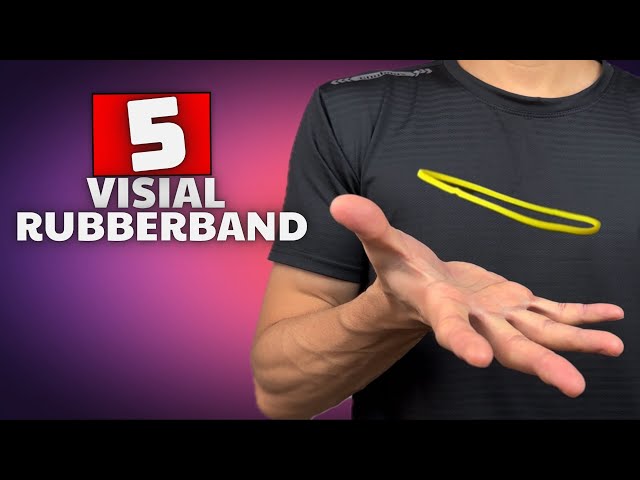 How To Do 5 Visual Rubber Band Magic Tricks!