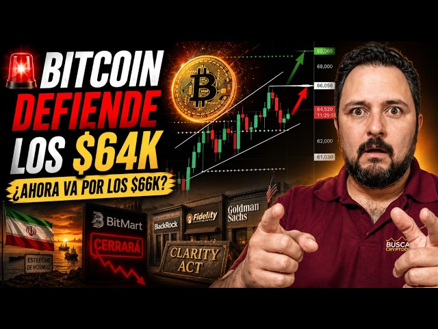 🚨 BITCOIN DEFIENDE LOS $64K... ¿AHORA VA POR LOS $66K?