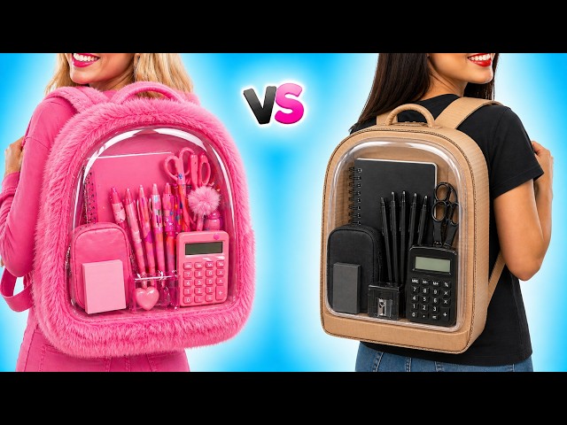 FANCY VS SIMPLE STUDENT 🤓✨ Funny School Hacks & Creative Tricks by 123 GO! Planet