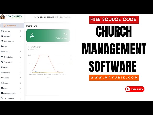 Best Church Management System Software in PHP/MySQL | Free Source Code Download