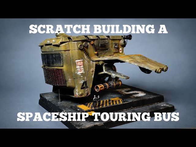 Spaceship touring bus for the Rolling Stones. #scratchbuild #kitbash #diycrafts 
