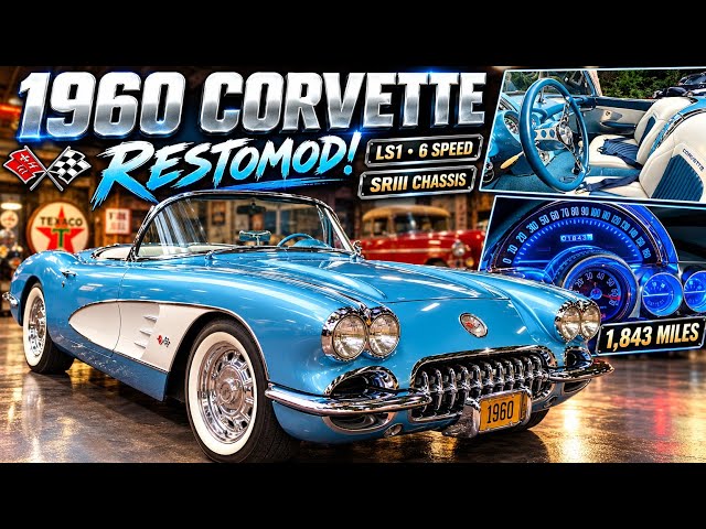 1960 Corvette Restomod For Sale~LS1~SRIII Chassis~6 Speed~AC~PW~Horizon Blue~Open Check Book Build🔥 