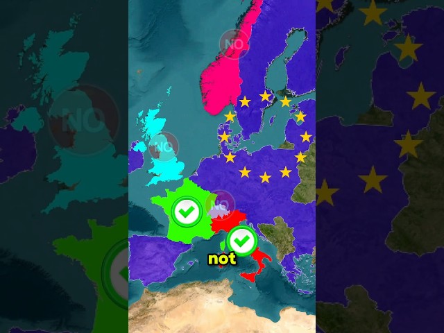 Difference between Europe, European Union and NATO! 🇪🇺 #history #facts