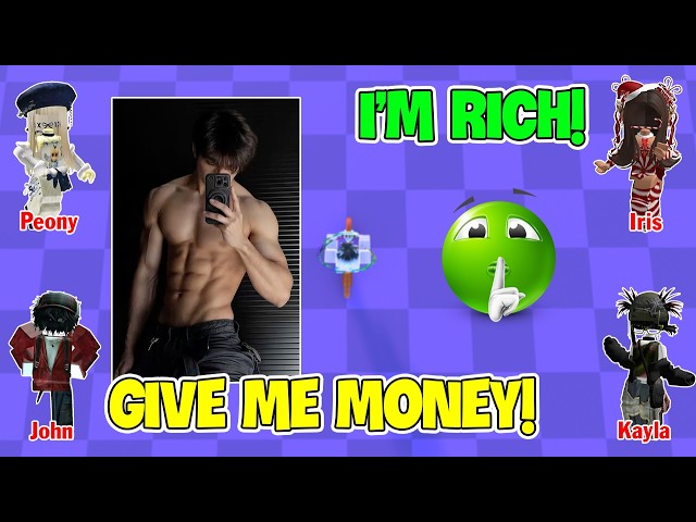 TEXT To Speech Emoji Groupchat Conversations | Rich Girl Uses Money And Robux To Buy My Love