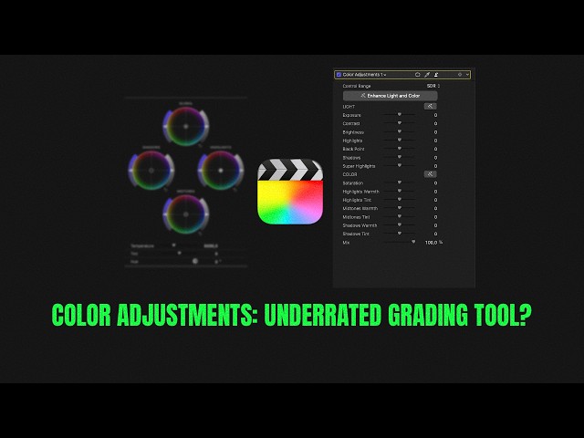Final Cut Pro: The Sliders-Only Grading Method Explained
