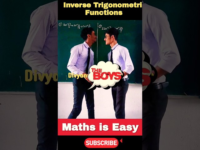 Maths Challenge 🔥 Inverse Trigonometric Functions Class 12th Maths #fun #kadharalz #ytshorts #trend