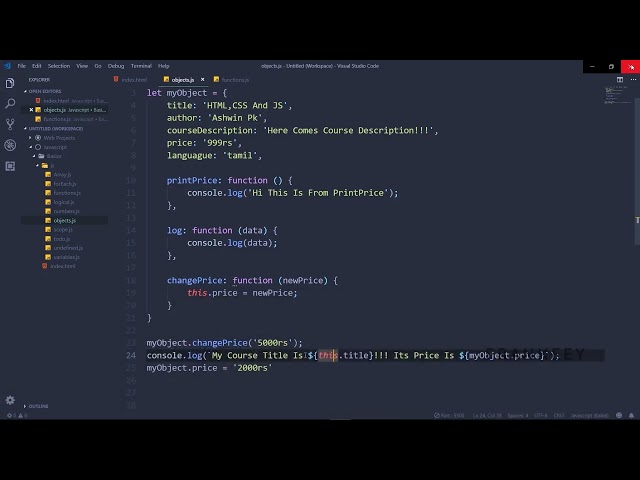 Arrow function and this keyword in javascript